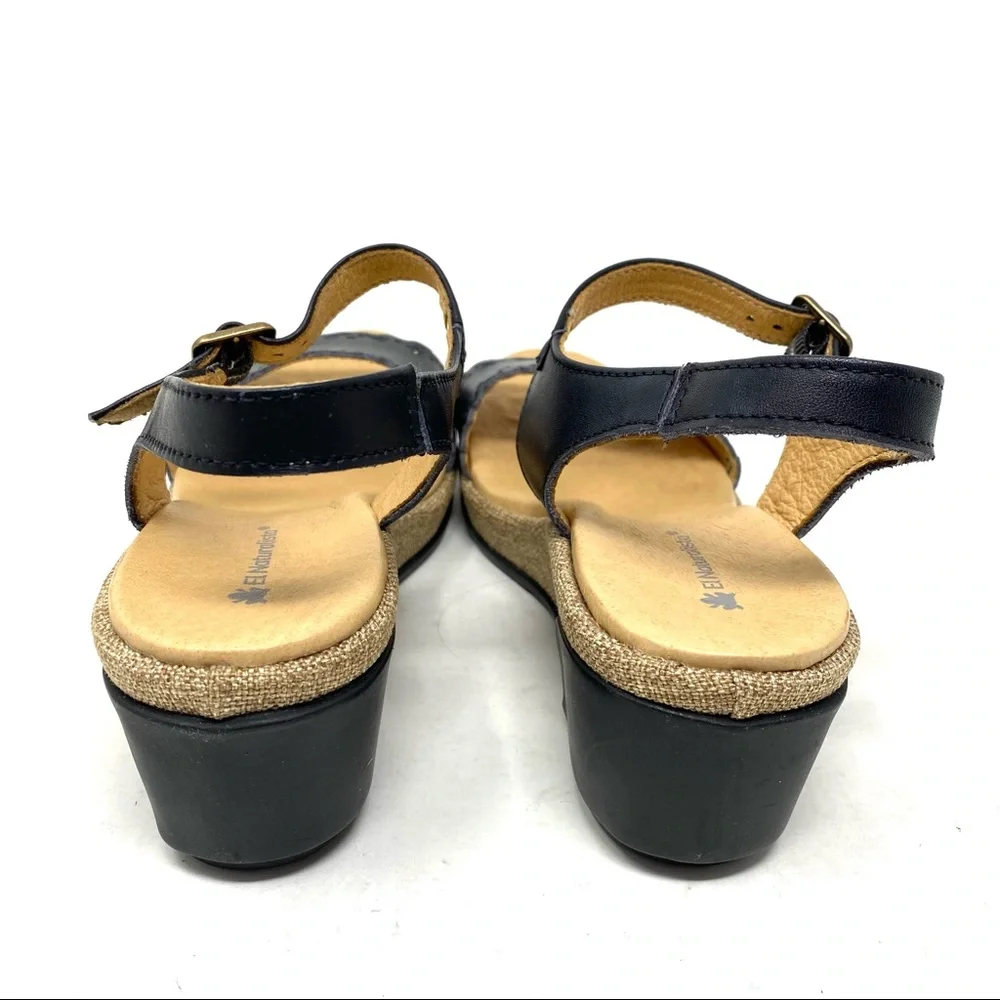 El Naturalista 5026 Leaves Leather sandals black - Picture 7 of 10